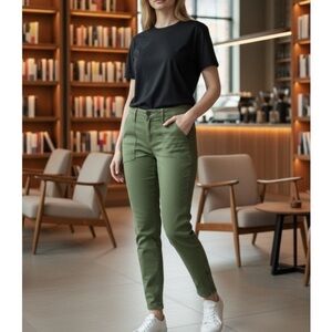 Earnest Sewn Women’s Green Chinos